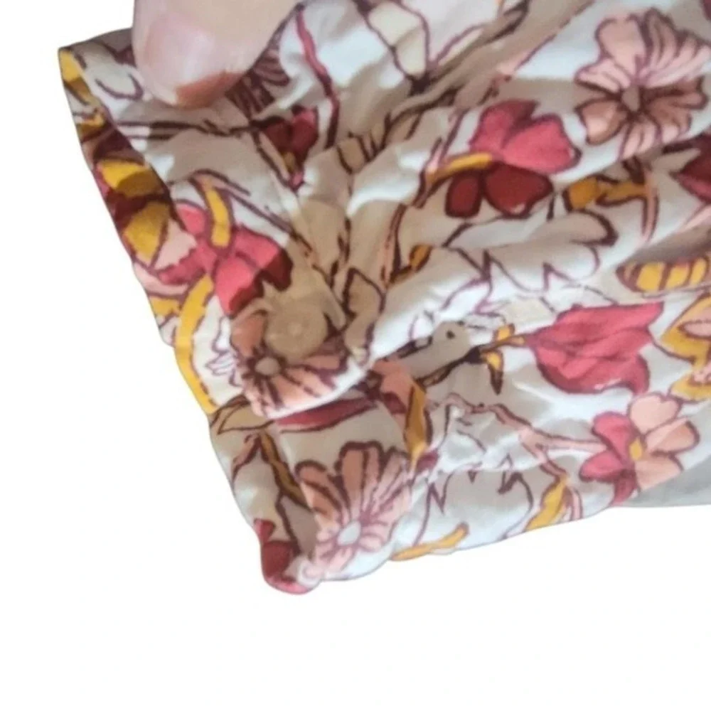 Old Navy Floral Midi Dress - Red‎ and Orange